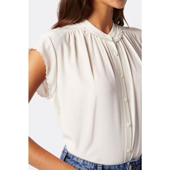 Joie Calais Blouse Porcelain Size XS - Picture 4 of 13